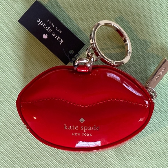 KATE SPADE MWAH LIPS COIN PURSE:NWT 3D LIPS - Picture 10 of 13